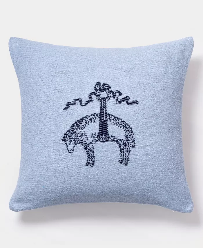 Brooks Brothers Signature Logo Decorative Cotton Pillow - Intensery