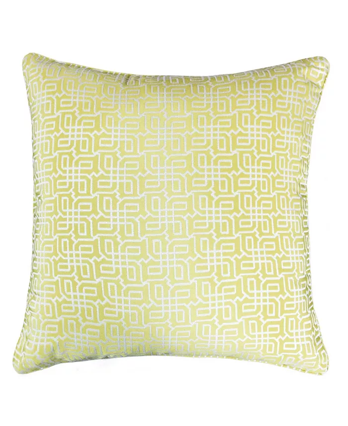 Homey Cozy Diana Jacquard Square Decorative Throw Pillow - Intensery