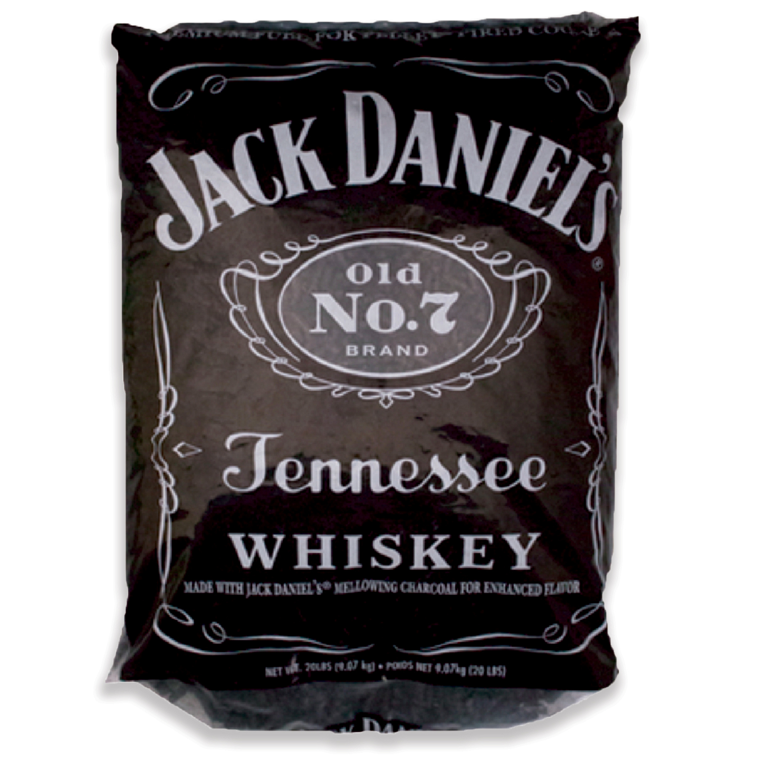 Jack Daniel\u0027s B\u0026B Charcoal Hardwood Pellets All Natural Whiskey 20 lb - Intensery