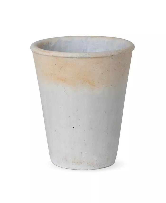 Park Hill Collection Distressed Concrete Tall Planter Large - Intensery
