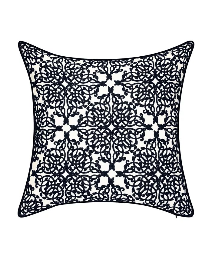 Edieoidered Lace Decorative Pillow， 20 x 20 - Intensery