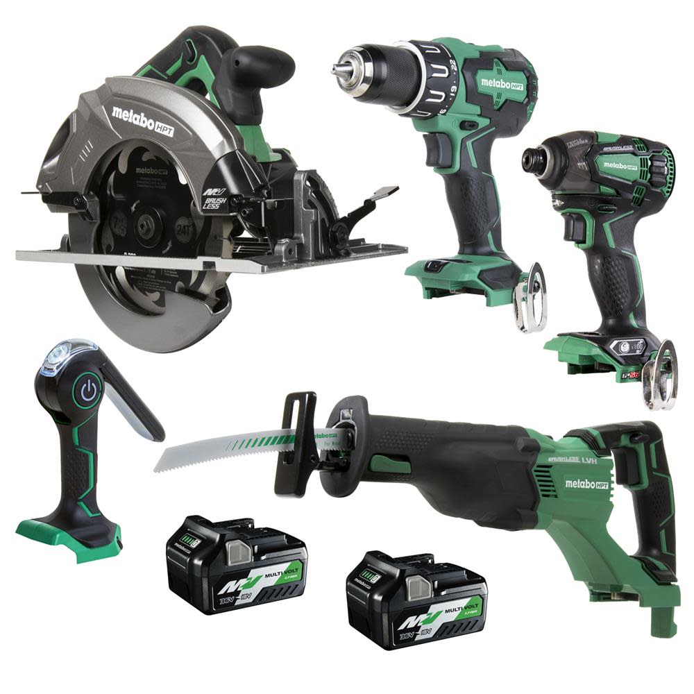 Metabo HPT MultiVolt 5 Tool Cordless Combo Kit - Intensery