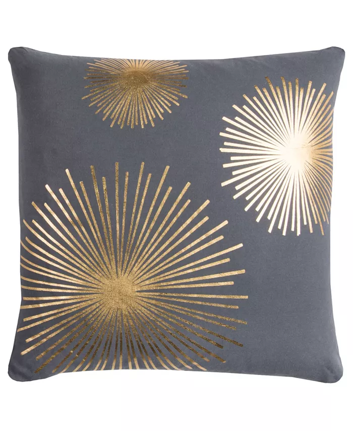 Rizzy Home Rachel Kate Starburst Polyester Filled Decorative Pillow， 20