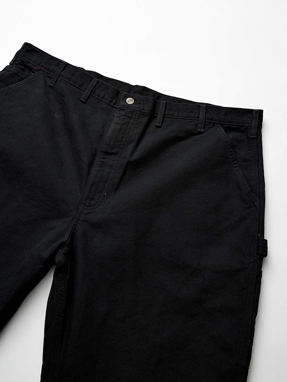 Carhartt Menand#8217;s Duck Dungaree Flannel Lined 33and#215;30 Black Work Pants - Intensery