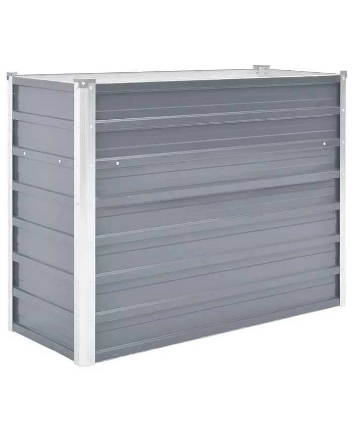 vidaXL Garden Raised Bed Galvanized Steel 39.4