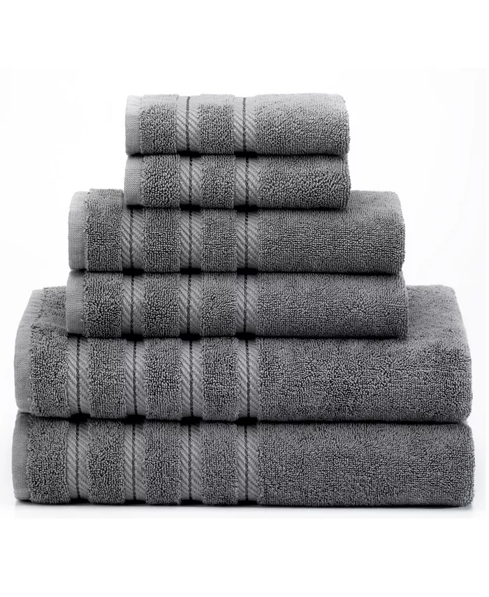 American Soft Linen 100% Turkish Cotton 6 Piece Towel Set - Intensery