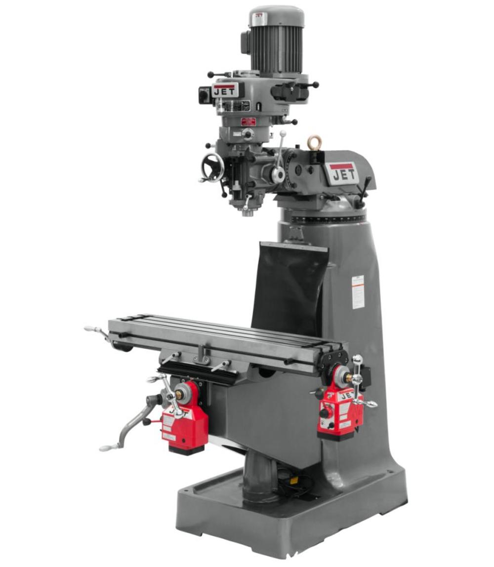 JTM-1 Mill with X Powerfeed and Y Powerfeed Installed - Intensery