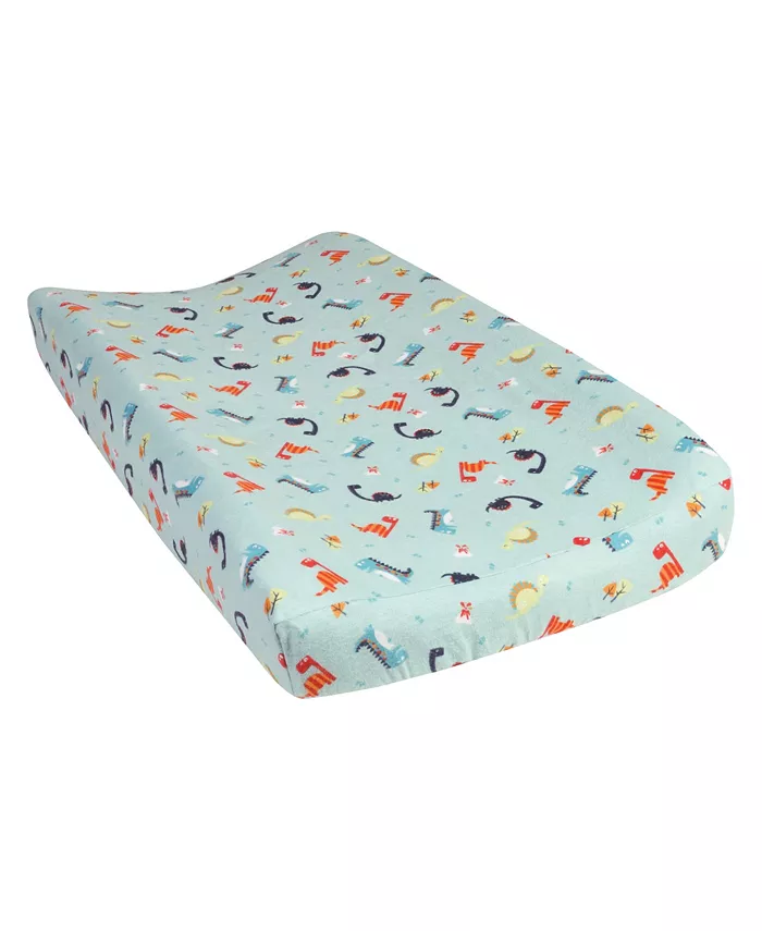 Trend Lab Dinosaur Palm Flannel Crib Sheet - Intensery