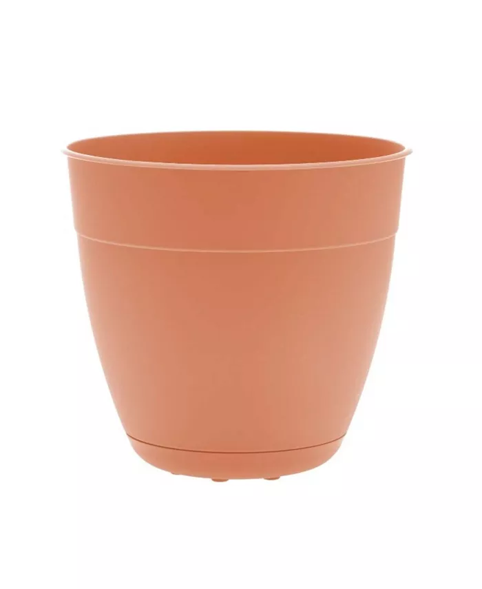Bloem Ocean Series Dayton Recycled Ocean Plastic Planter， Coral Sand 6 inches - Intensery
