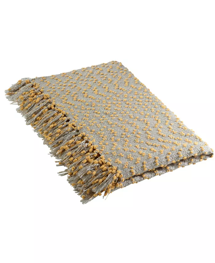 Saro Lifestyle Woven Nubby Throw - Intensery