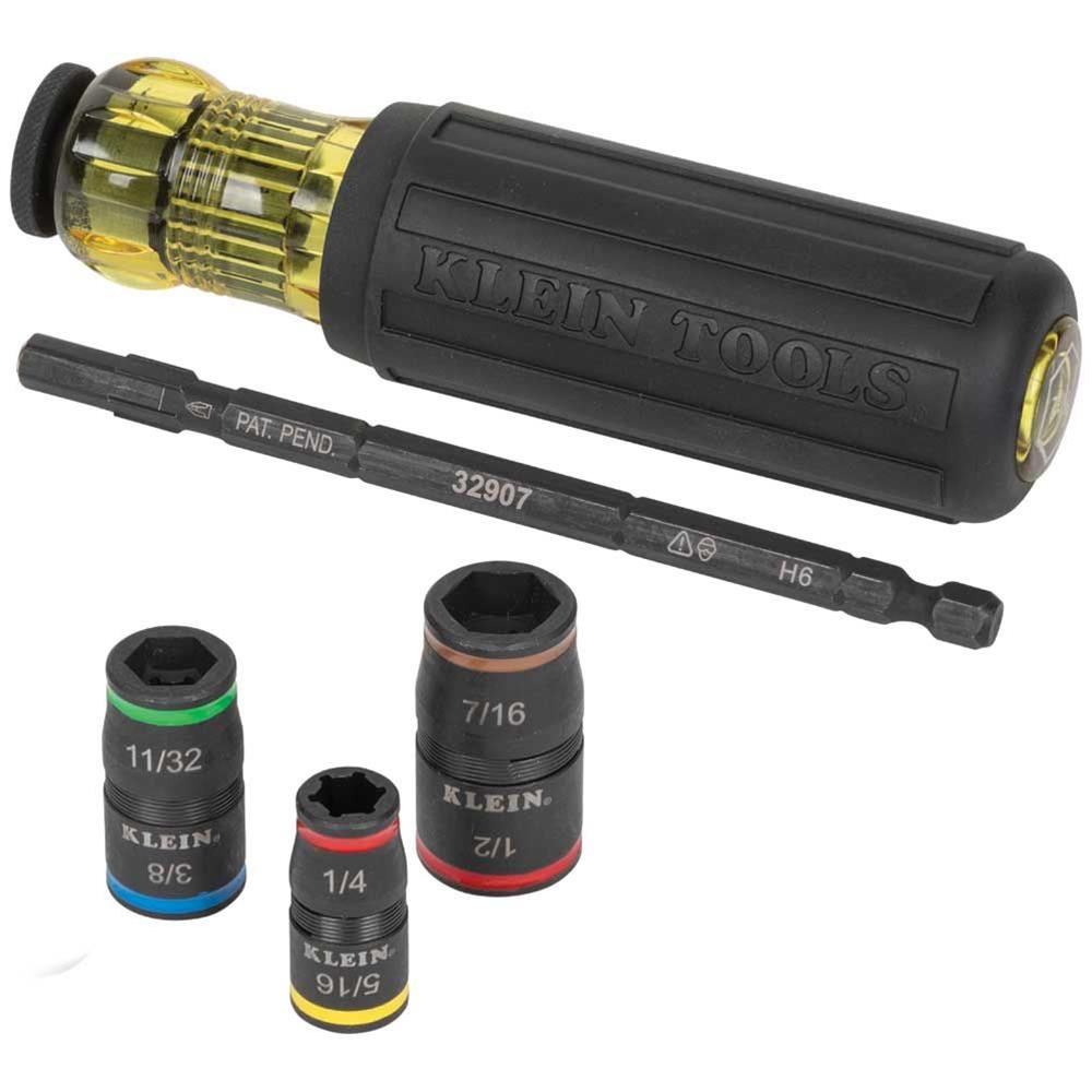 Klein Tools 32900 Klein Tools 7-in-1 Impact Flip Sockets - Intensery