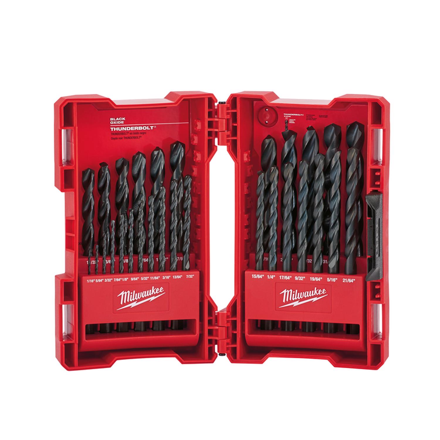 Milwaukee Thunderbolt Black Oxide Drill Bit Set 29 pc - Intensery