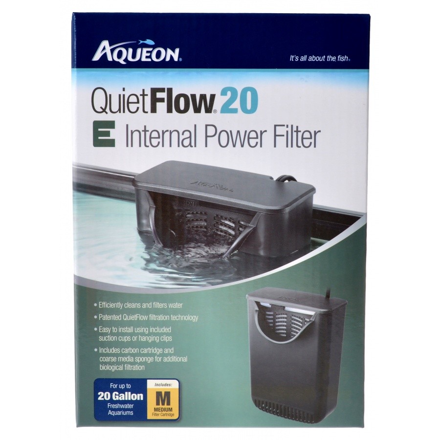 Aqueon Quietflow E Internal Power Filter - 20 Gallons #100106992 - Intensery