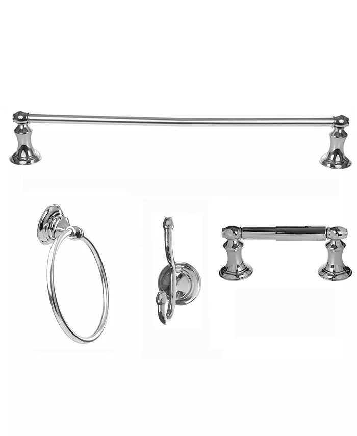 Arista Bath Products Arista Highlander 4-Pc. Set Satin Nickel Finish - Intensery