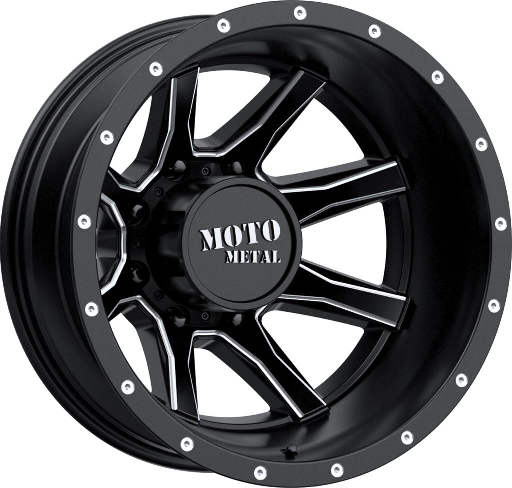 Moto Metal MO995765897155N Moto Metal Series MO995 Satin Black Dually Milled Wheels - Intensery