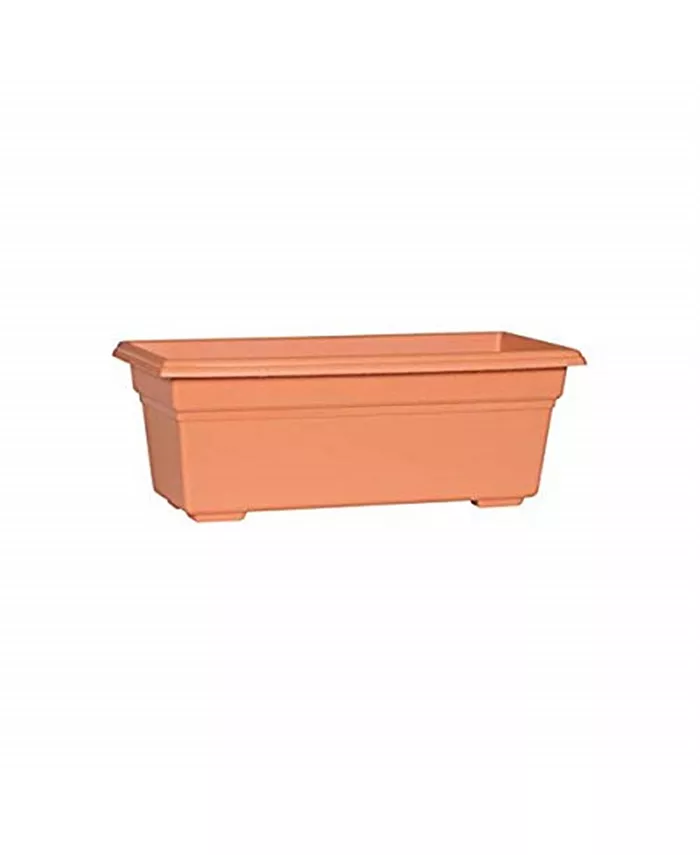 Novelty Maunfacturing Countryside Flower Box Planter， Terracotta Color - 23.75