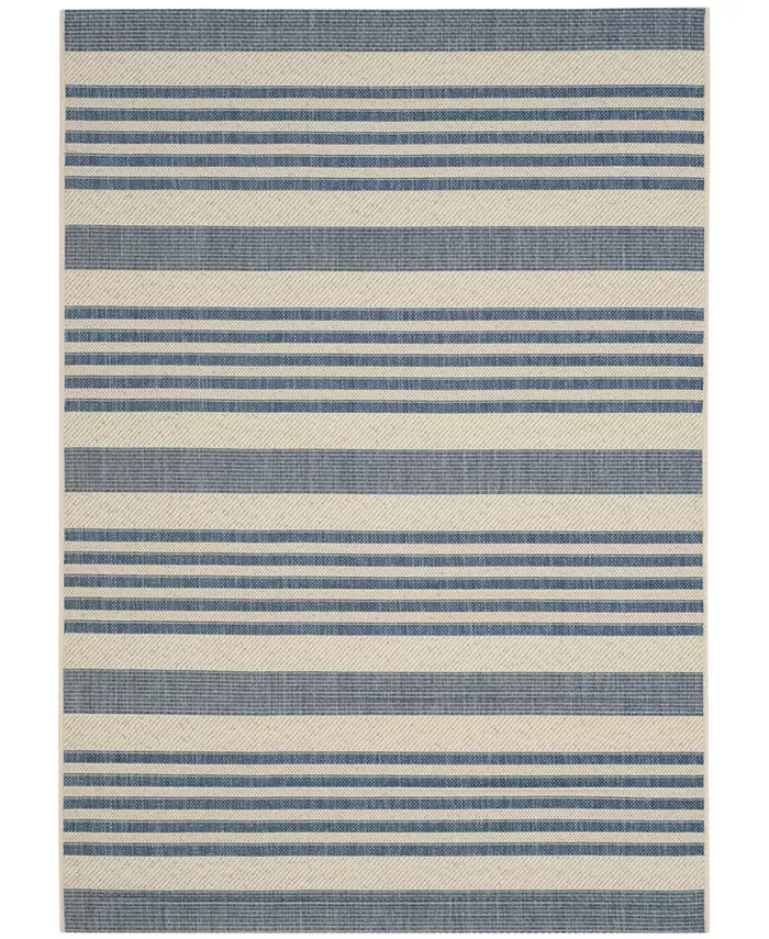 Safavieh Courtyard Beige and Blue 6'7