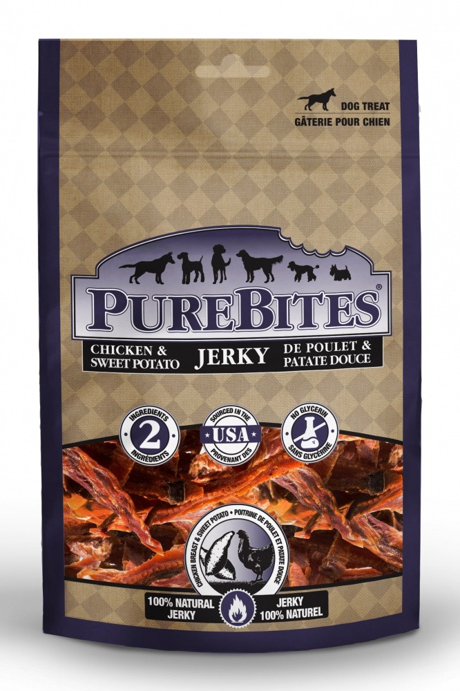 PureBites Chicken and Sweet Potato Jerky Dog Treats - 6 oz - Intensery