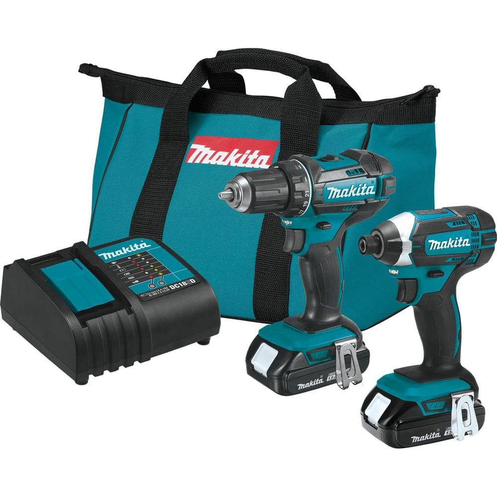 Makita 18V LXT Lithium-Ion Compact 2-Piece Combo Kit (Driver-Drill/Impact Driver) CT225SYX - Intensery