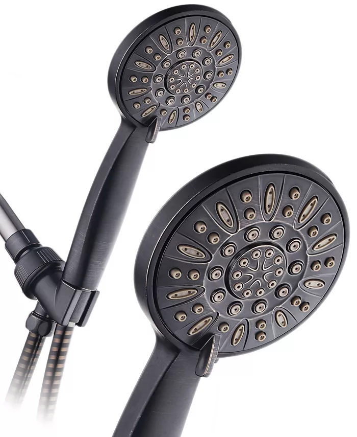 Aquadance High-Pressure 6-setting Handheld Shower Head with Extra-long 6 Foot Hose - Intensery