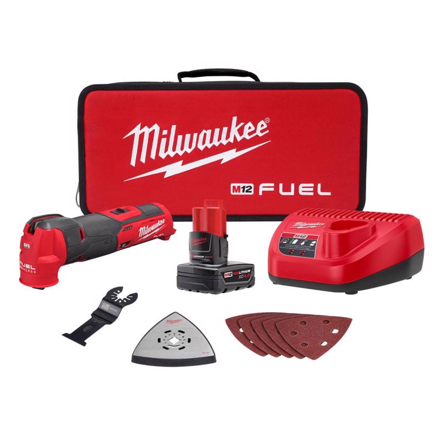 Milwaukee M12 FUEL 12 V Cordless Oscillating Multi-Tool Kit (Battery \u0026 Charger) - Intensery