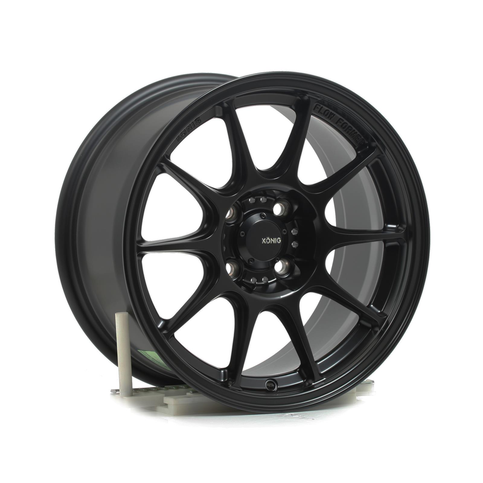 Konig Wheels DK85100255 Konig Dekagram Semi-Matte Black Wheels - Intensery
