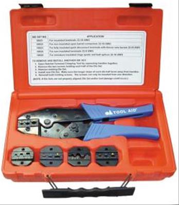 SandG Tool 18920 SandG Tool Aid 5-Die Quick-Change Ratcheting Crimping Kits - Intensery