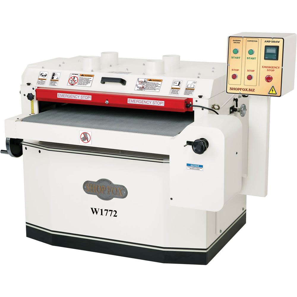 Shop Fox 37 Drum Sander 240V 10HP 1 Phase - Intensery