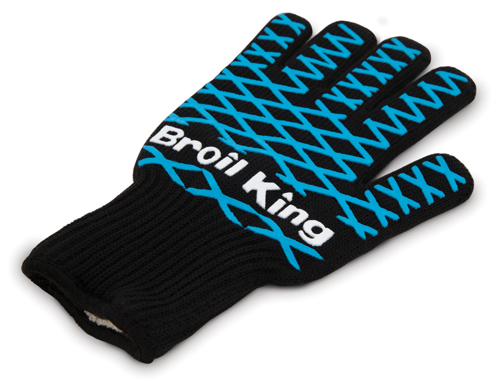 Single Black with Blue Accents Grilling GloveOSFM - Intensery