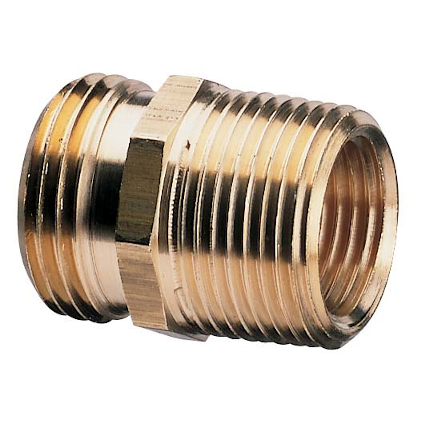Gilmour 3/4-1/2 in. Brass Double Male Pipe \u0026 Hose Fitting - Intensery