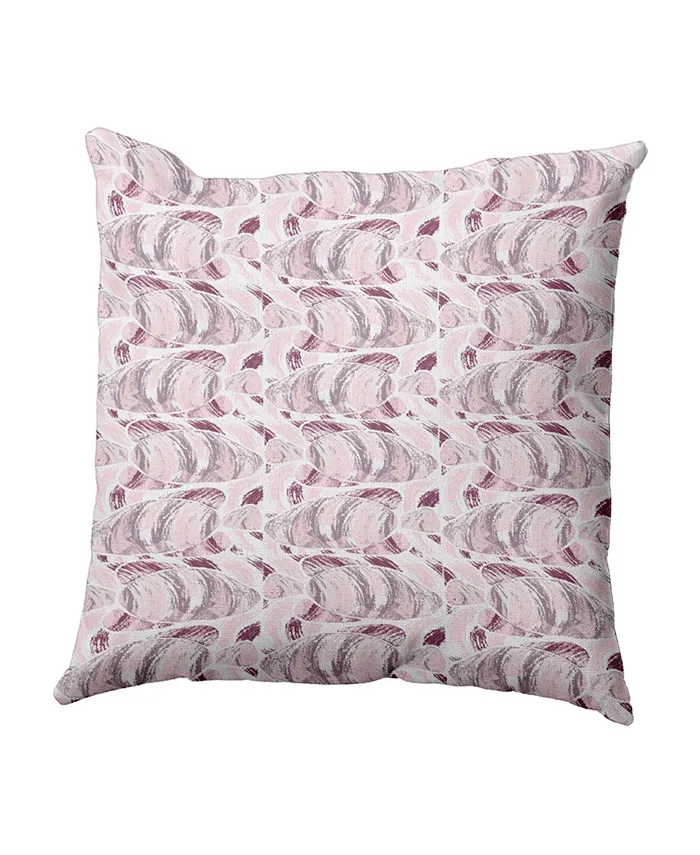 E by Design Fishwich 16 Inch Purple Decorative Coastal Throw Pillow - Intensery