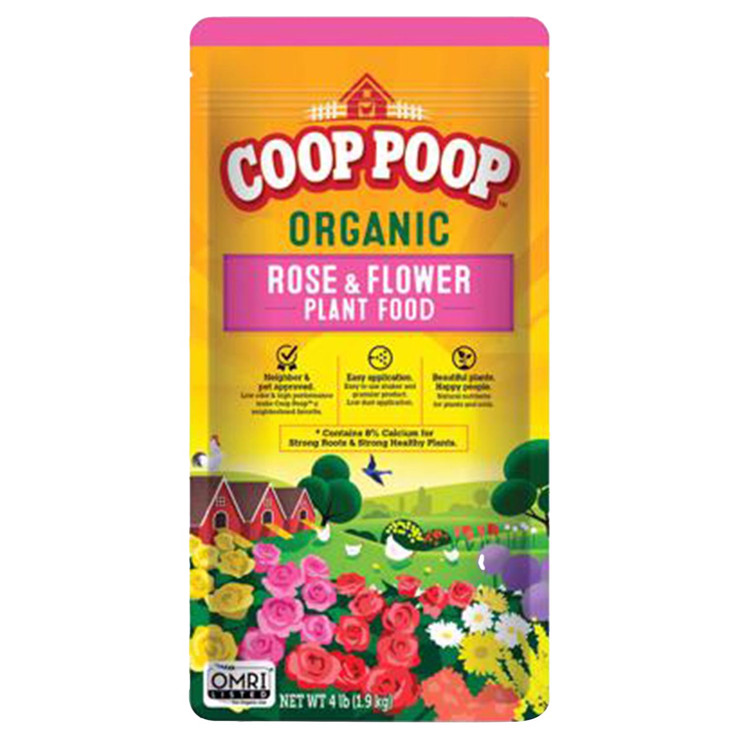 Coop Poop Organic Soil Rose Plant Food 4 lb - Intensery