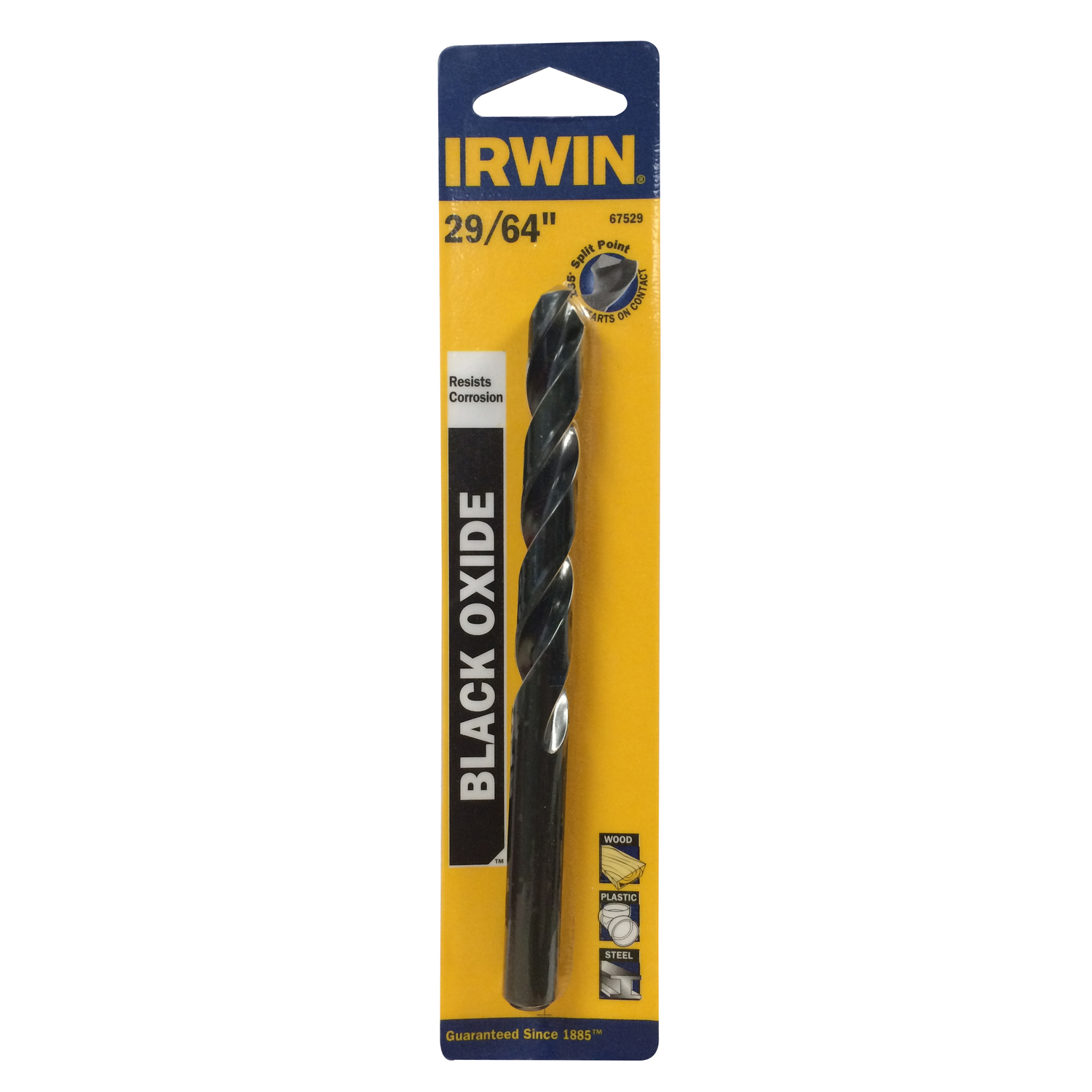 Irwin 29/64 in. X 5-5/8 in. L High Speed Steel Drill Bit 1 pc - Intensery