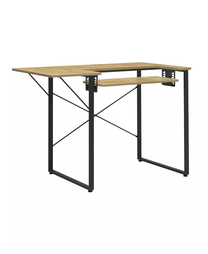 Offex Dart Sewing Machine Table with Folding Top - Black Graphite， Ashwood - Intensery