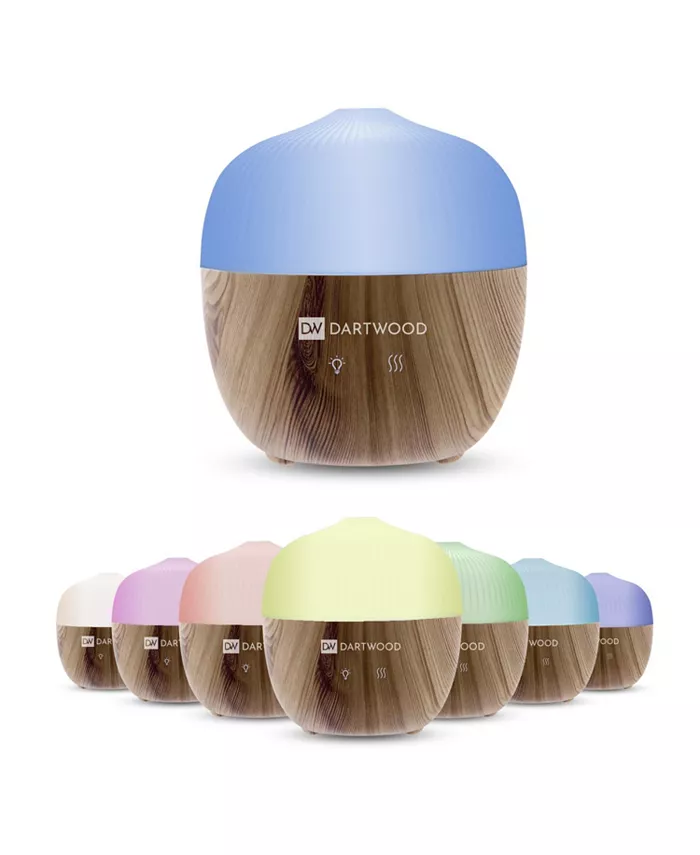 Dartwood Mini Aroma Diffuser - Mini Aromatherapy Essential Oil Diffuser for Your Home (Wood Grain) - Intensery