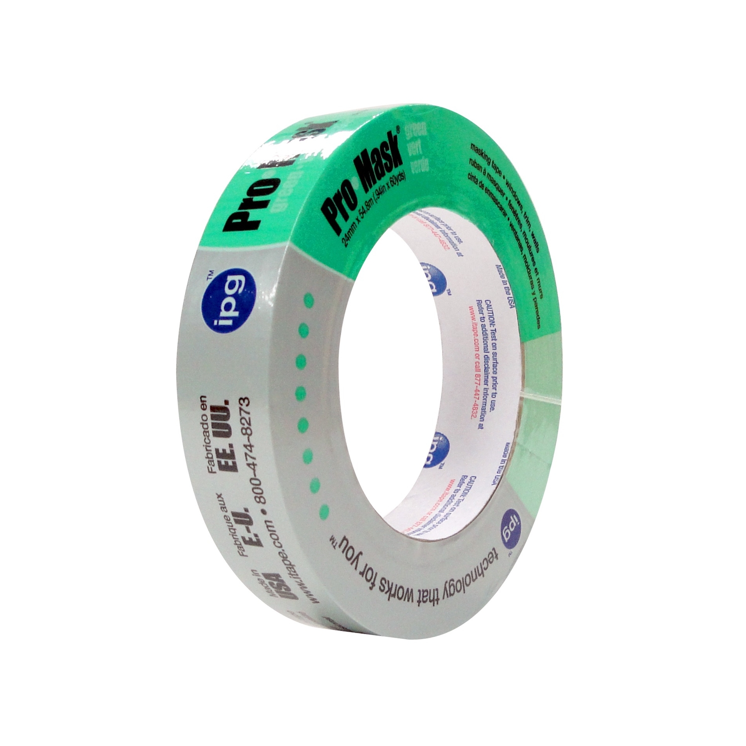 IPG Pro-Mask 0.94 in. W X 60 yd L Green Masking Tape - Intensery