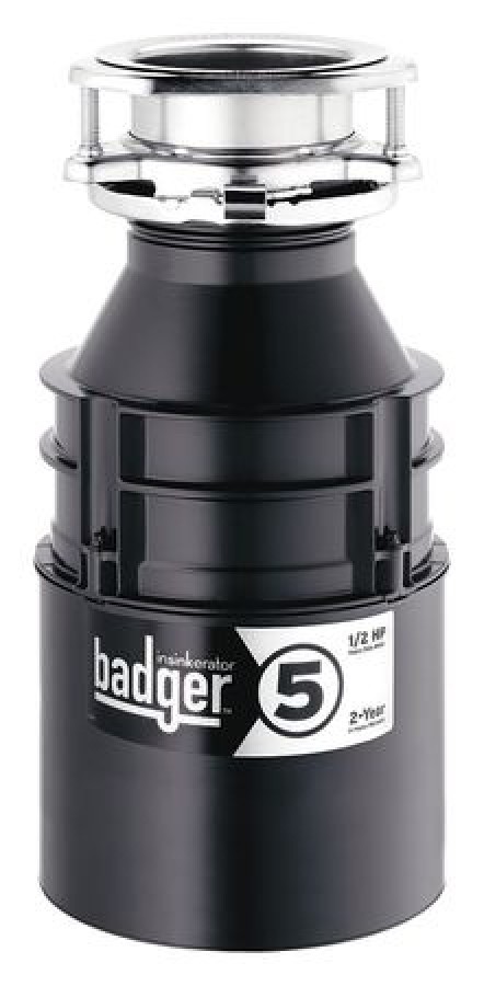 IN-SINK-ERATOR BADGER 5 WITH CORD Garbage Disposal,Badger 5,1/2 HP - Intensery