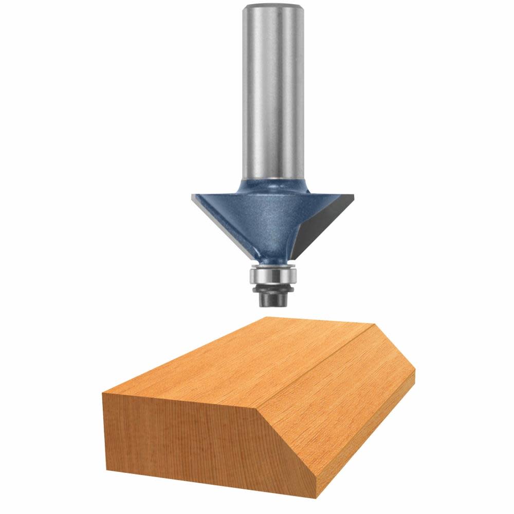 Bosch 1-5/16 In. x 45 Degree Carbide Tipped Chamfer Bit 85597M from Bosch - Intensery