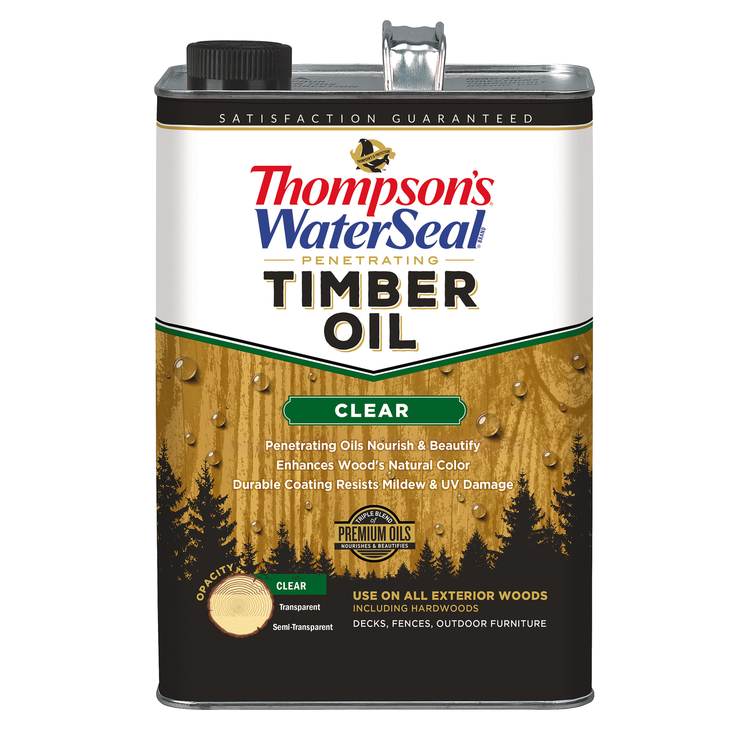 Thompson\u0027s WaterSeal Penetrating Timber Oil Transparent Clear Penetrating Timber Oil 1 gal - Intensery