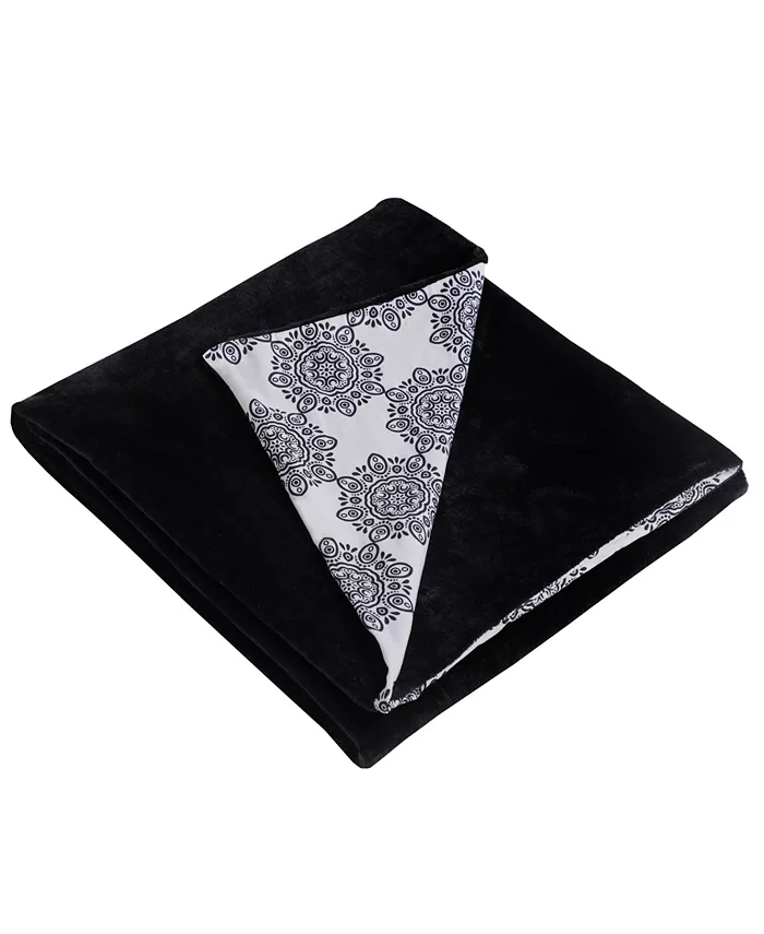 DreamLab Soft Microfiber Medallion Weighted Blanket Cover - Intensery
