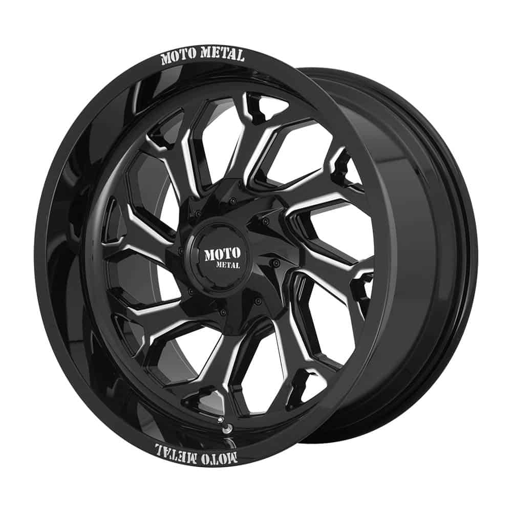 Moto Metal MO999 MO999 20X10 5X5.0/5.5 G-BLK MILL -18MM - Intensery