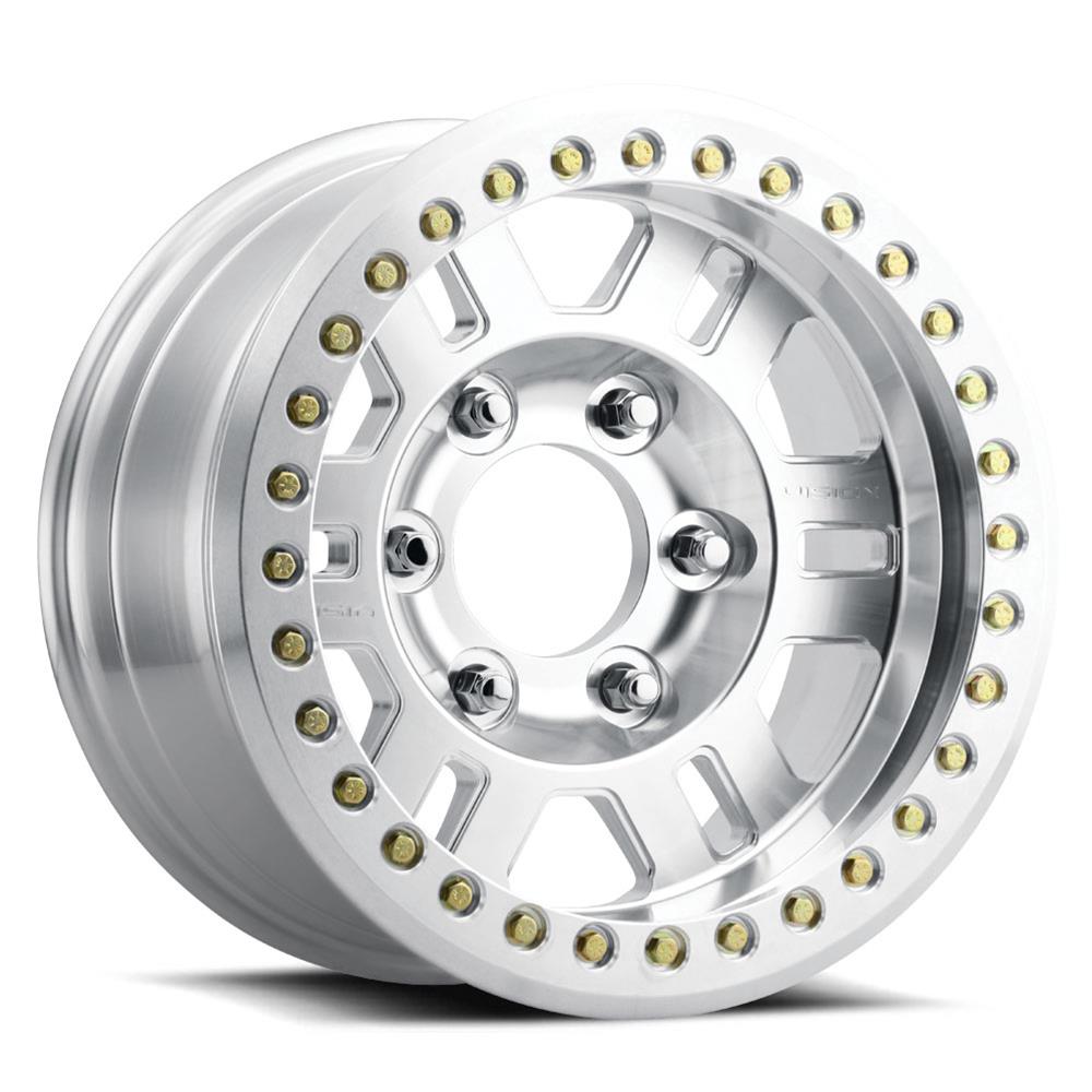 Vision Wheel 398BLZ7881BMR-15 Vision Off-Road 398 Manx-Beadlock Series Gloss Black Wheels - Intensery