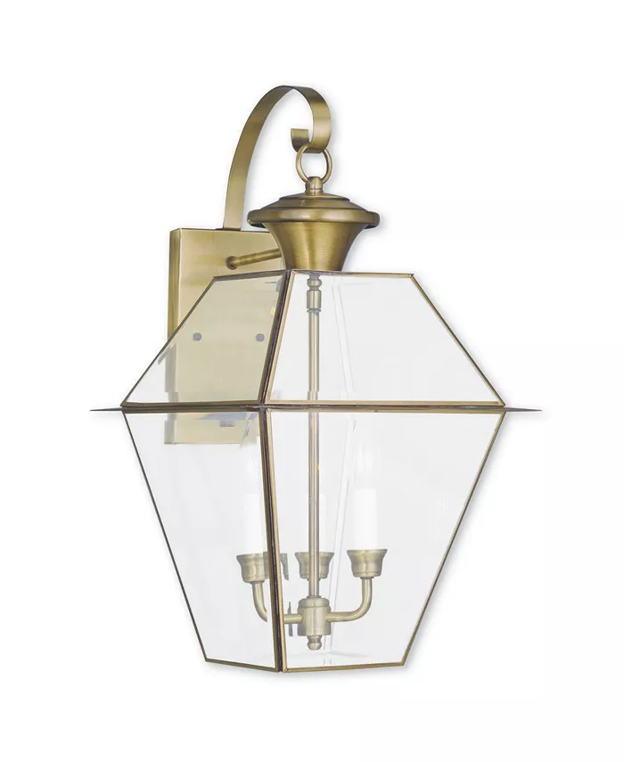 Livex Westover 3-Light Outdoor Wall Lantern - Intensery