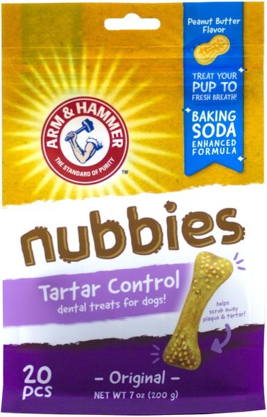 Arm and Hammer Nubbies Tartar Control Original Peanut Butter Flavor Dog Dental Chews - Intensery