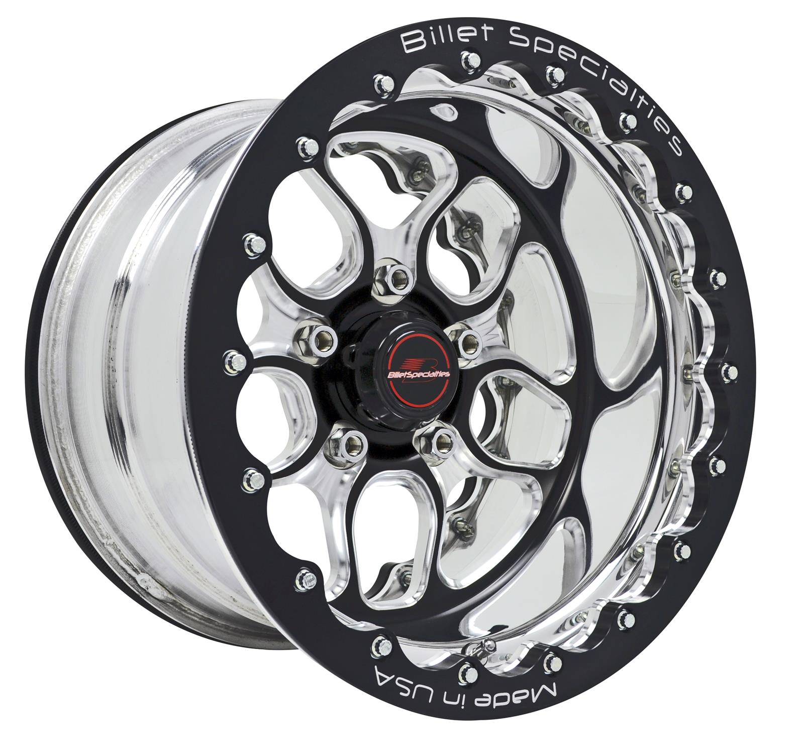 Billet Specialties BRDB25106550N Billet Specialties Win Lite Black Anodized Wheels with Double Beadlocks - Intensery