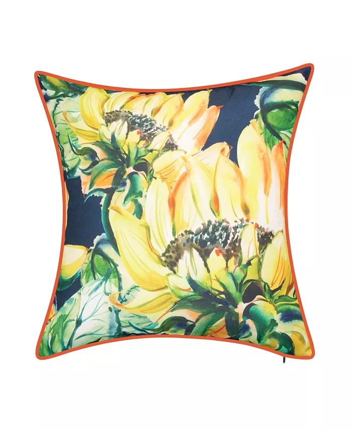 Edielower Watercolor Reversible Decorative Pillow， 26 x 26 - Intensery