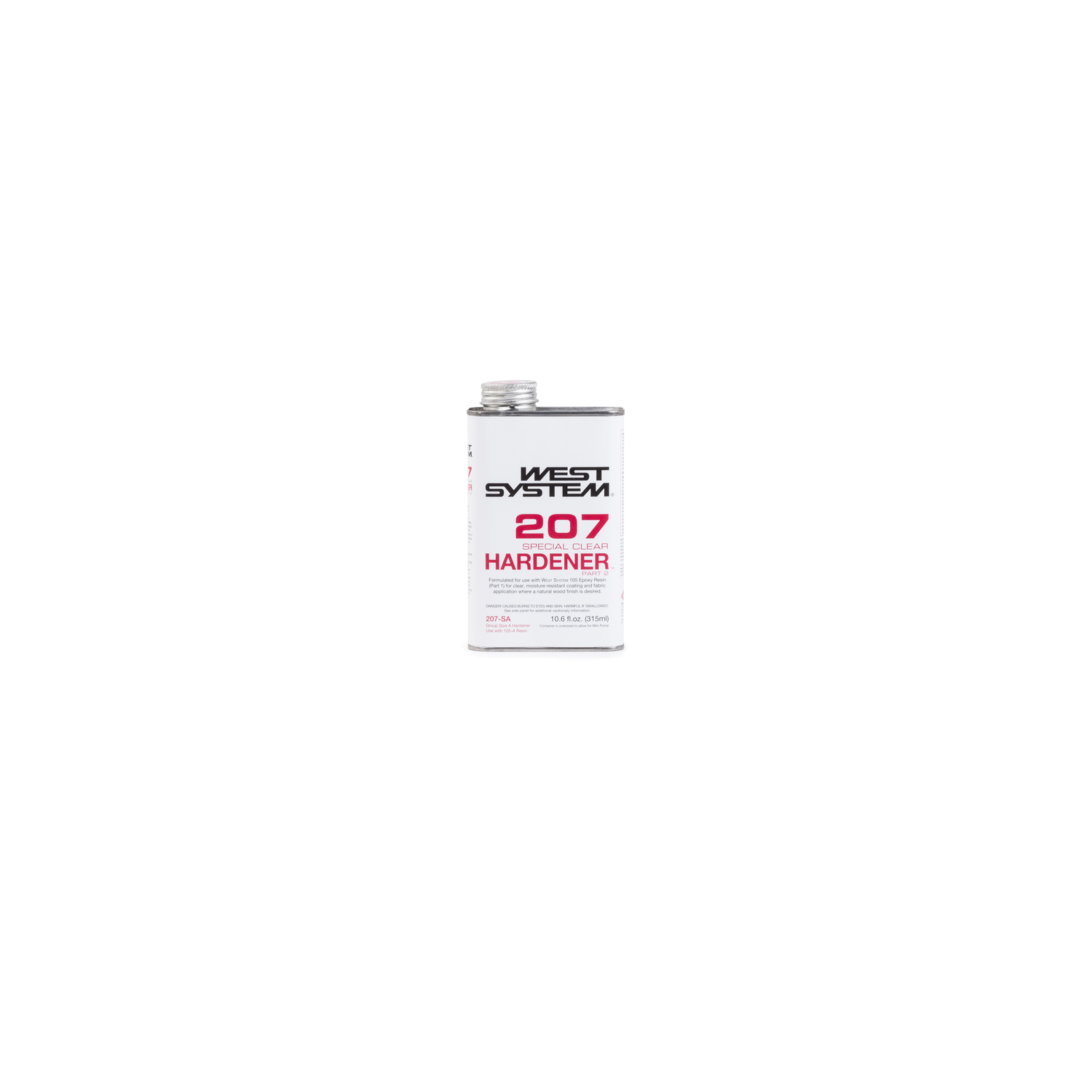 West System 207 Hardener Extra Strength Epoxy Special Clear Curing Agent 10.6 oz - Intensery