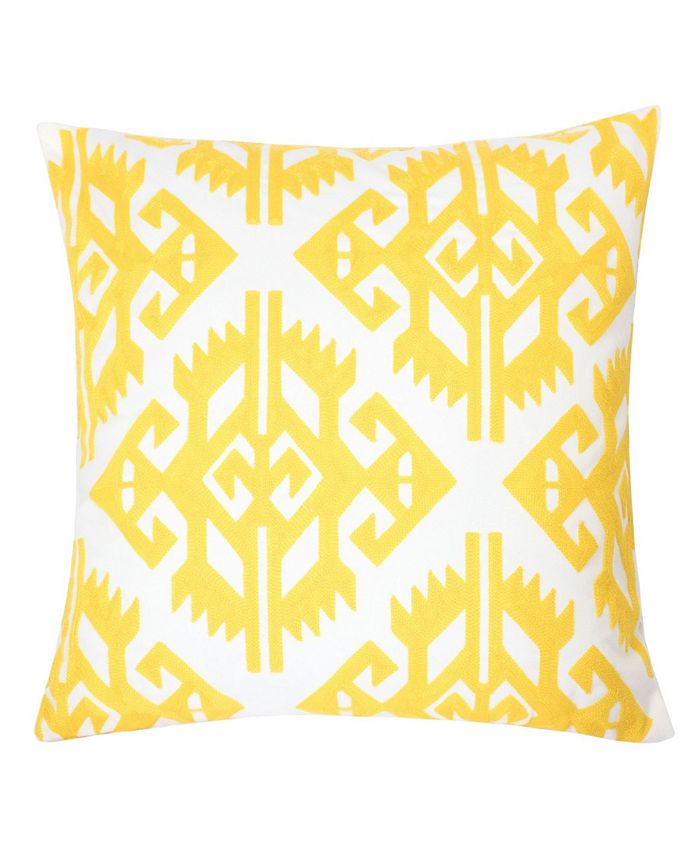 Homey Cozy Madelyn Cotton Square Decorative Throw Pillow - Intensery