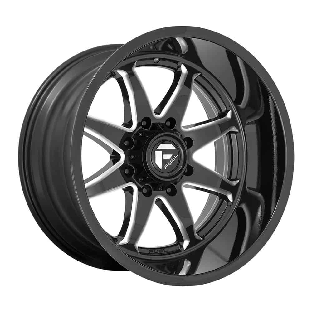 Fuel 1PC D749 HAMMER D749 20X9 5X5.5 GL-BLK-MIL 01MM - Intensery