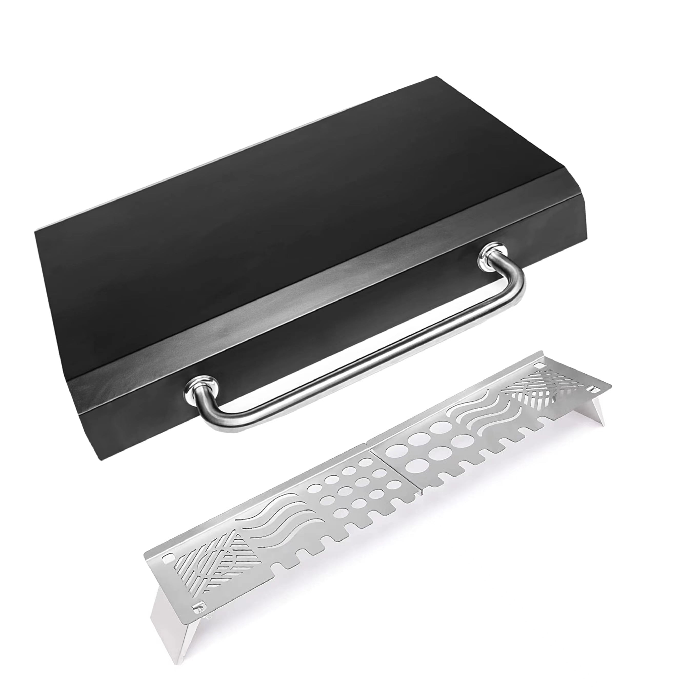 Hard Cover Hood Lid + Warming Rack Grates for Blackstone 36 inch Flat Table Top Griddles - Intensery